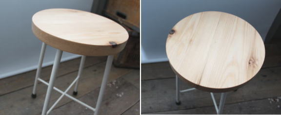 ファニチュアー 丸椅子 アイアン