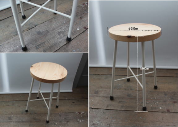 ファニチュアー 丸椅子 アイアン