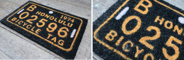 アクセントになるデザインのミニコイヤーマット