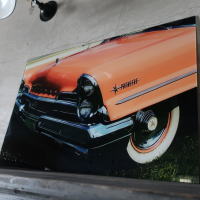 高級感のあるガラス素材の 躍動感のあるおしゃれな車モチーフのアートボード