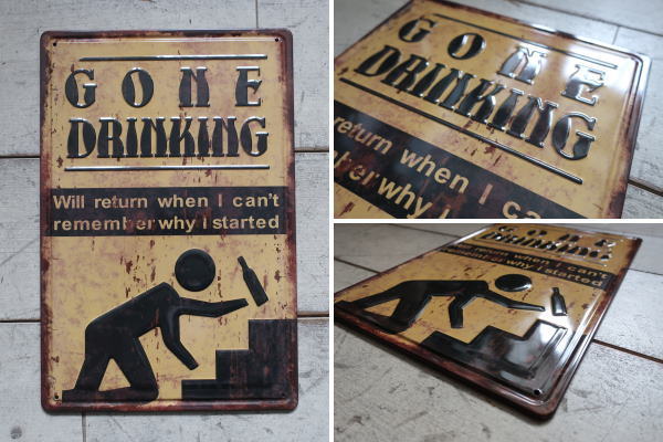 アンティーク風な風合いがおしゃれなメタルプレート