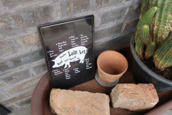 飲食店や肉料理専門店に人気の豚デザインアイアンプレート