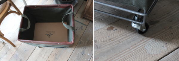 キャスタ付ワゴン バスケット