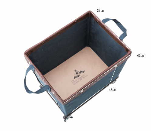 キャスタ付ワゴン バスケット