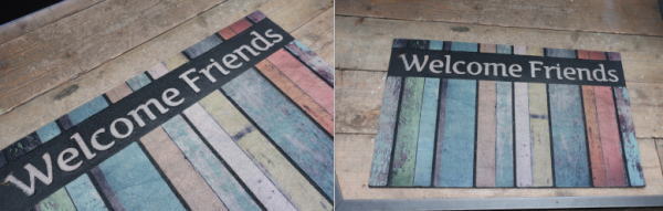 マット 玄関 アンティークウッド