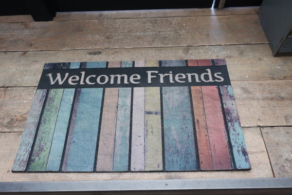 マット 玄関 アンティークウッド