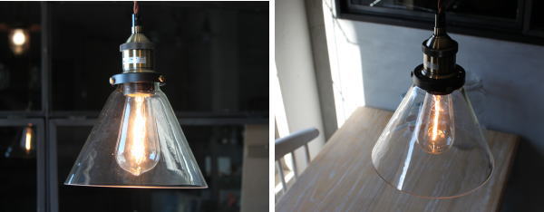 ガラスがかわいいペンダントライトの販売