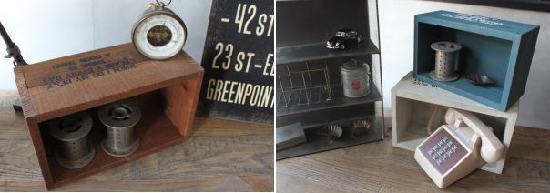 英字がかわいいおしゃれ木箱