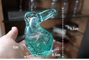 ガラス ラビット インテリア