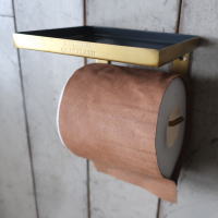 インテリア トイレットペーパーホルダー 棚付き