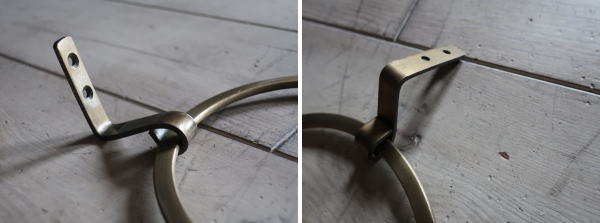 トイレのタオル掛けがかわいい