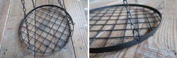 ディスプレイにおしゃれな　アイアン素材のハンキングハンガー