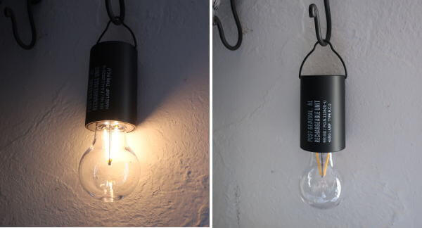 付属のリモコンで簡単操作可能なLEDハングランプ