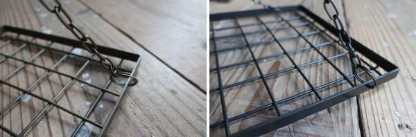 ディスプレイにおしゃれな　アイアン素材のハンキングハンガー