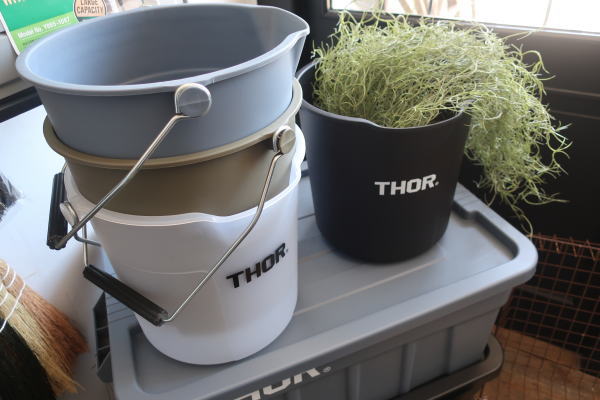 THOR　のシンプルで使い勝手のいいラウンドバケツ