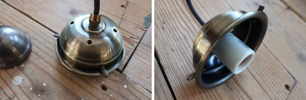 シンプルでアンティーク風なペンダント灯具の販売