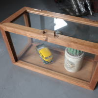 おうちカフェを楽しむガラスケース