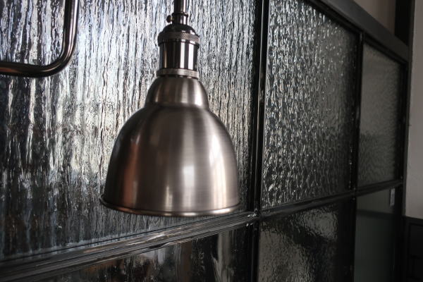 シェード gen58 gen-058（メタル＆マットグレイのおわん型照明シェード）