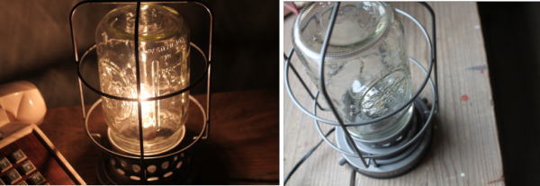 カフェで使いたいメイソンランプ