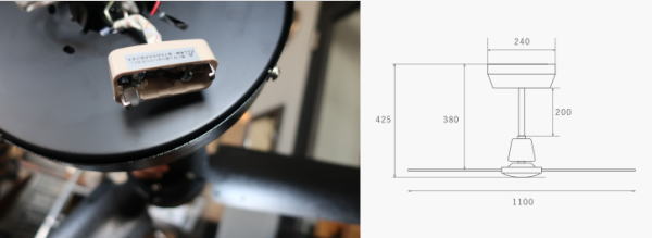 空気循環におしゃれなシーリングファン