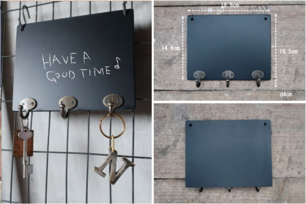 インテリア フック 黒板