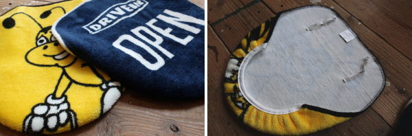 パッと目を引くお洒落なトイレカバー