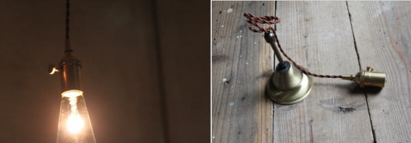 照明 真鍮ソケット