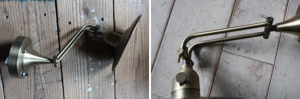 メンズライクな壁付照明