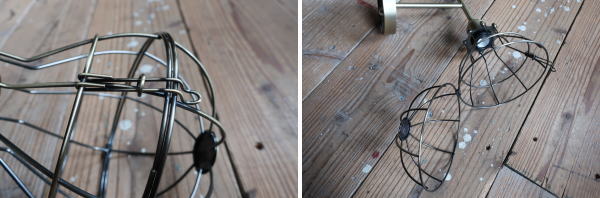 照明 壁付け ガード付き