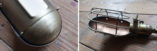 インダストリアルな雰囲気がかっこいいガード付の壁付けライト