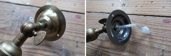 インダストリアルな雰囲気がかっこいいガード付の壁付けライト