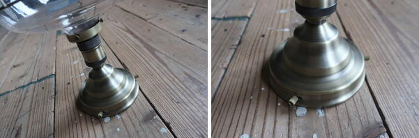 ガード付きガラスシェードの　直付け天井付けライトの販売