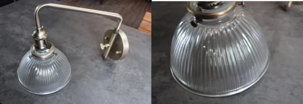 ストライプガラスが魅力的なガラス壁付けライト