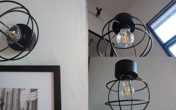 おしゃれなガード付きシーリングライト