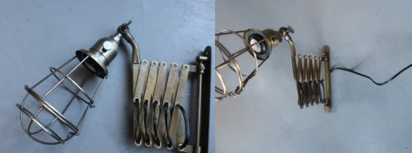 クラシカルなアームコードライト