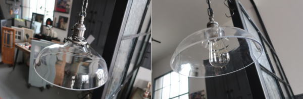 透明ガラスがおしゃれな照明