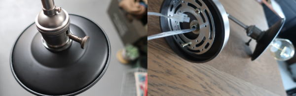 エジソン球がレトロ風な灯