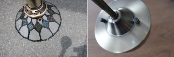 ガラスが魅力的な壁付け可動式のライト