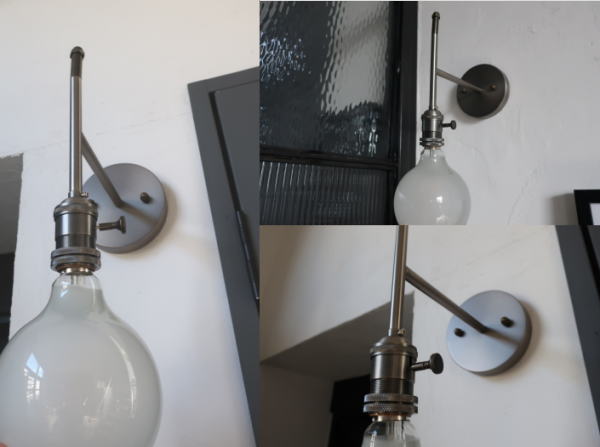 壁付けインダストリアルな照明