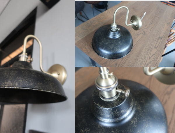 アンティーク風な壁付け照明