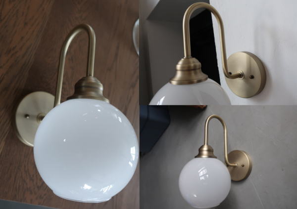 アンティーク調スワン型ブラケットの壁面照明