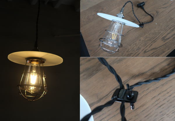 ガード付きガラスシェードのディテール（半透明ホワイト）