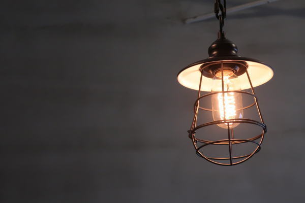 ガード付きマリンライトのブラックデザイン,インダストリアル照明