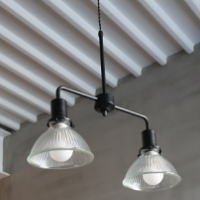 ドロッグリ取扱い 2灯ガラスライト jrb243 モールガラス照明