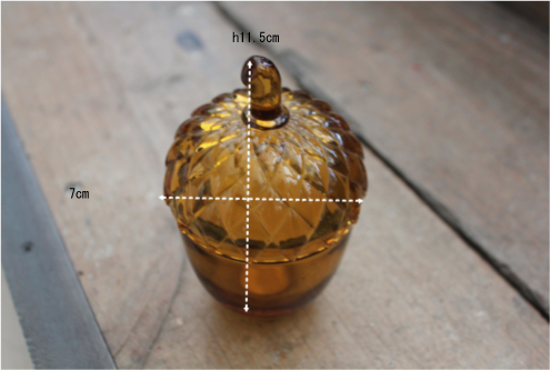 キャニスター どんぐりガラス