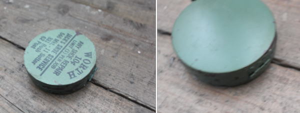 レトロ風ブリキ缶 ディスプレイ