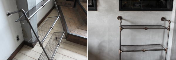 人気の配管シェルフ