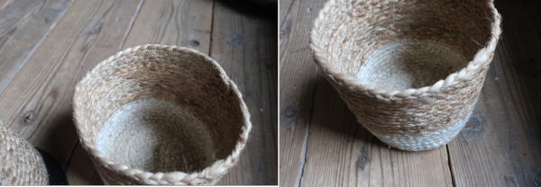 ナチュラルグリーンポット バスケット