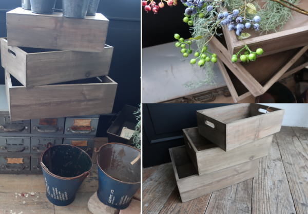 おしゃれ収納に使いたいナチュラル木箱