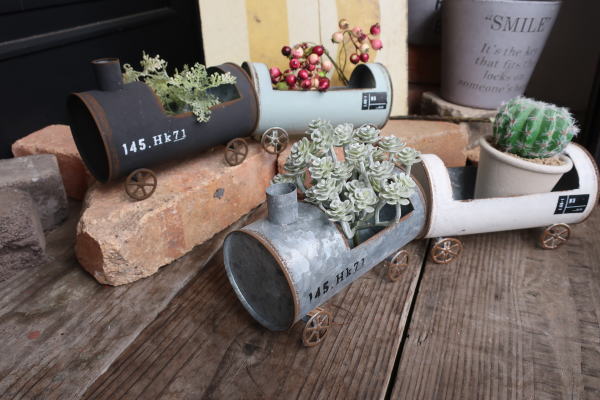 植木鉢 ガーデンポット ブリキ